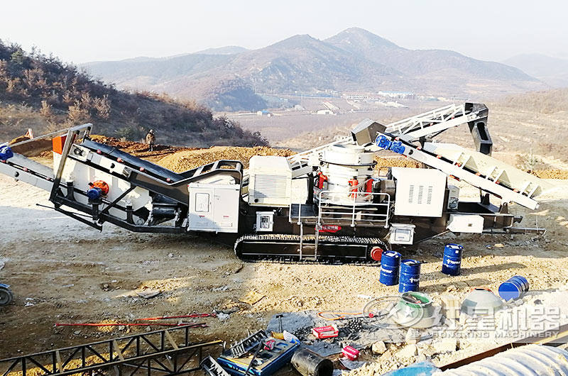 履帶式石頭破碎機船型機身，耐磨抗壓