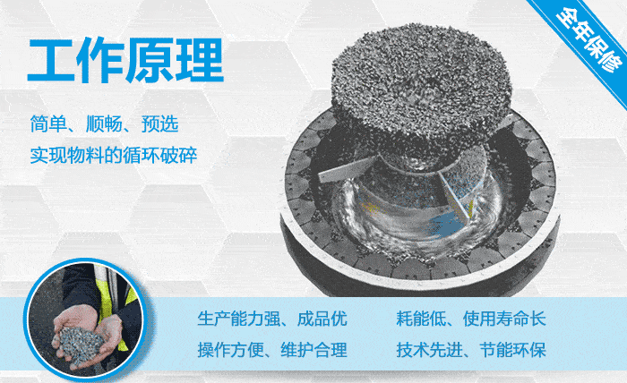 沖擊式制砂機破碎粒度均勻，粒形好看