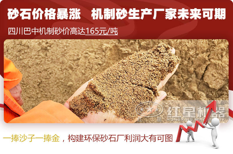 機制砂價格上漲，合理構(gòu)建環(huán)保砂石廠更賺錢