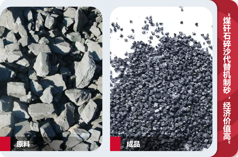 煤矸石碎沙，級配合理，代替機制砂