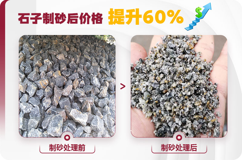 石子制砂后利潤高，經(jīng)濟效益好
