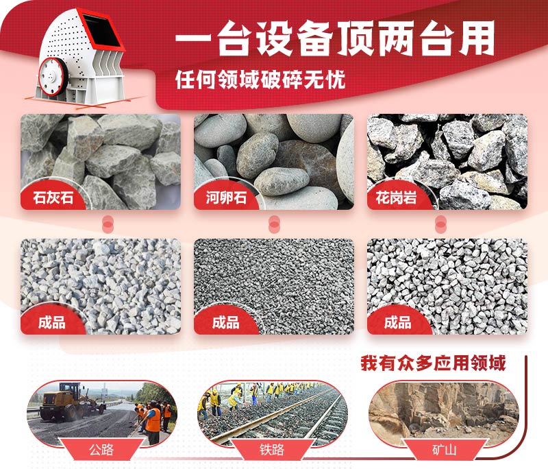 一次成型，破碎效率高