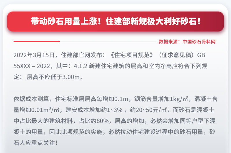 帶動(dòng)砂石用量上漲，投資砂石料生產(chǎn)設(shè)備前景大好